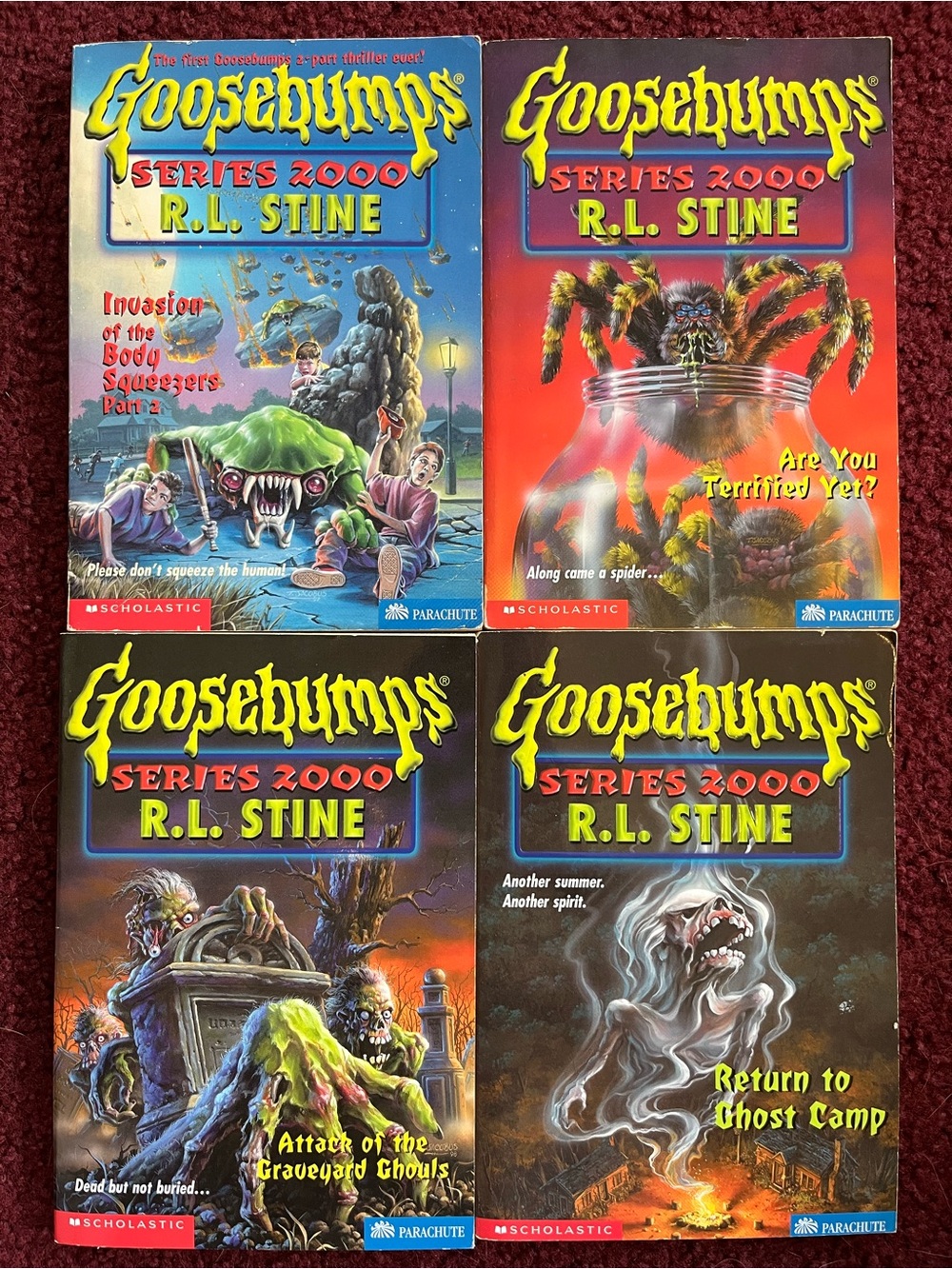 Vintage Goosebumps books Series 2000s First Edition books R.L. Stine 90s
